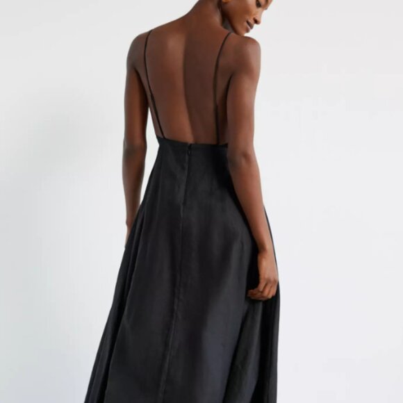Anthropologie Sau Lee Linen Black Maxi Dress (NWT - SOLD OUT) - Picture 3 of 12